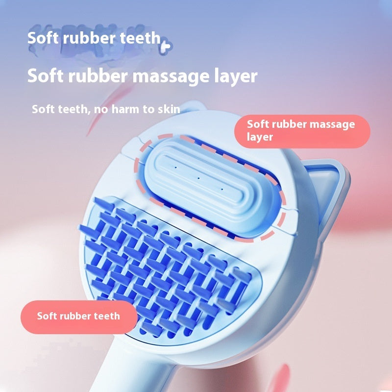 Pet Massage Comb - Grooming Brush for Hair Removal & Relaxation