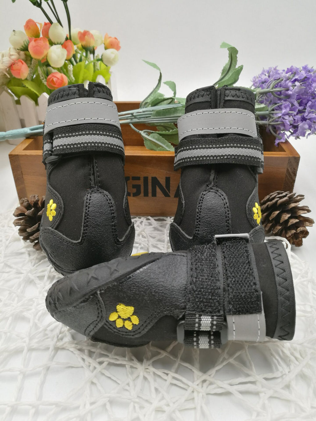 Waterproof Anti-Slip Dog Boots for All Weather (4PCS Set)