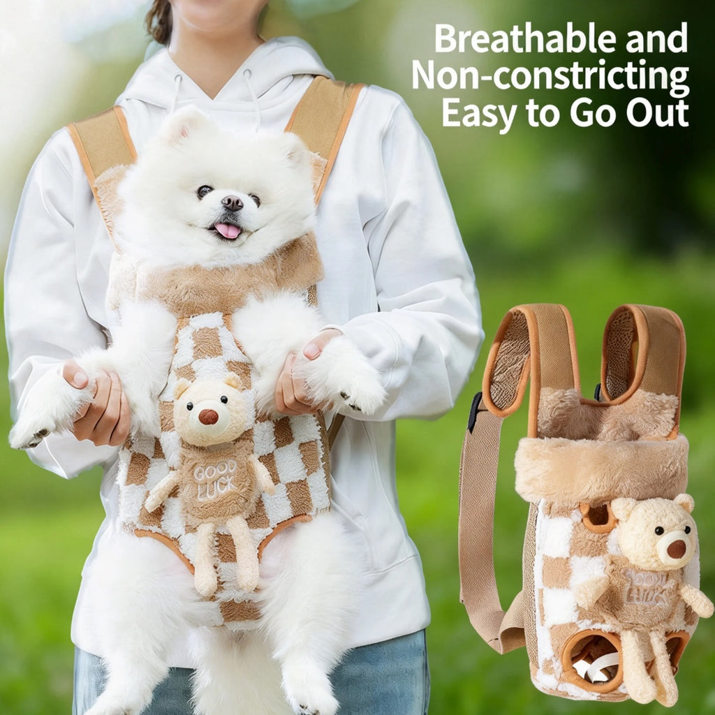 Pet Carrier Backpack for Small Dogs & Cats – Front Facing Breathable Travel Bag