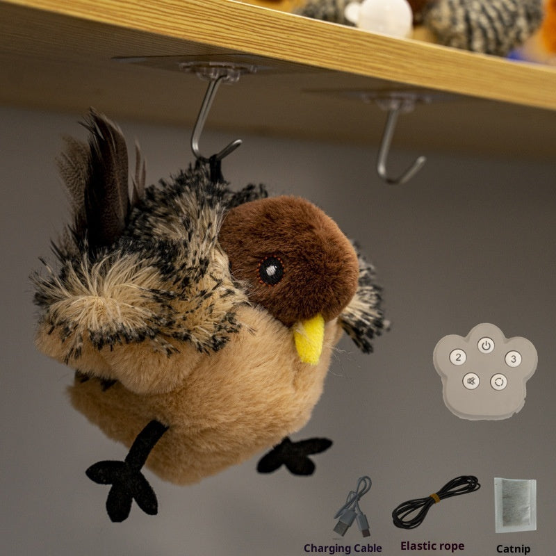 Inductive Magpie Cat Self-Entertaining Plush Smart Toy