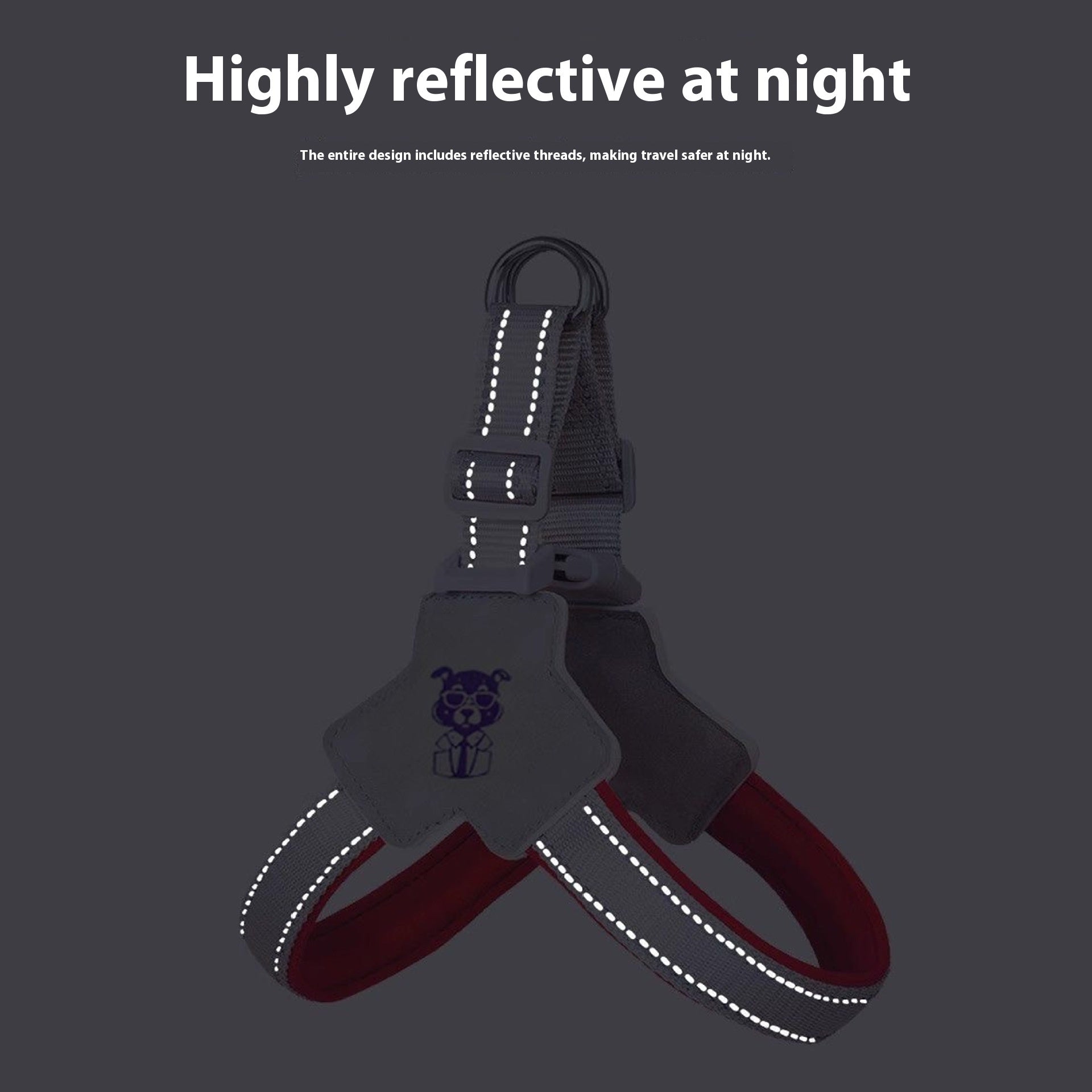 Dog Harness & Leash Set - Comfortable Vest with Hand-Held Rope