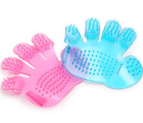 Pet Finger Grooming Brush - Silicone Bath & Massage Glove for Dogs & Cats