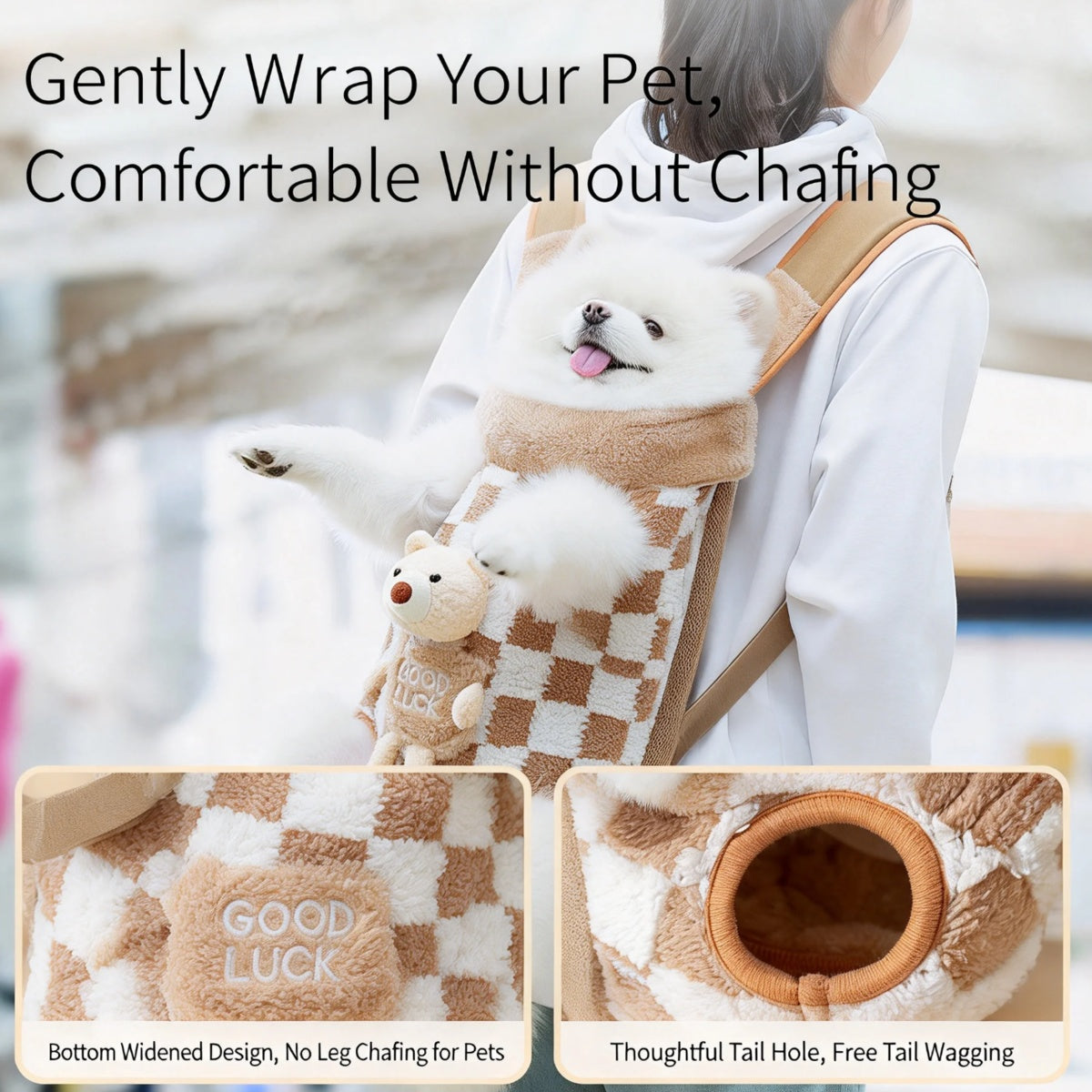 Pet Carrier Backpack for Small Dogs & Cats – Front Facing Breathable Travel Bag