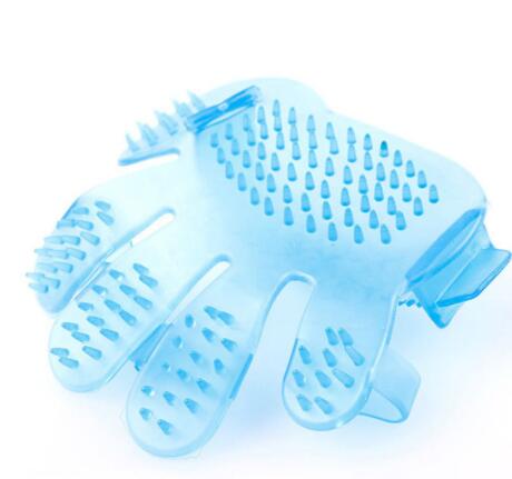 Pet Finger Grooming Brush - Silicone Bath & Massage Glove for Dogs & Cats
