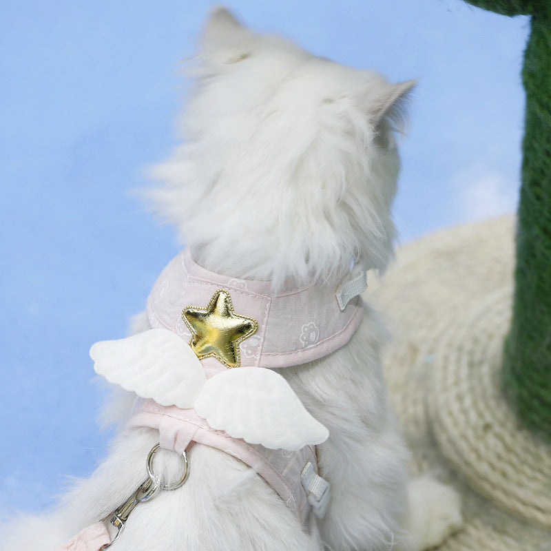 Angel Wings Cat Harness & Leash Set