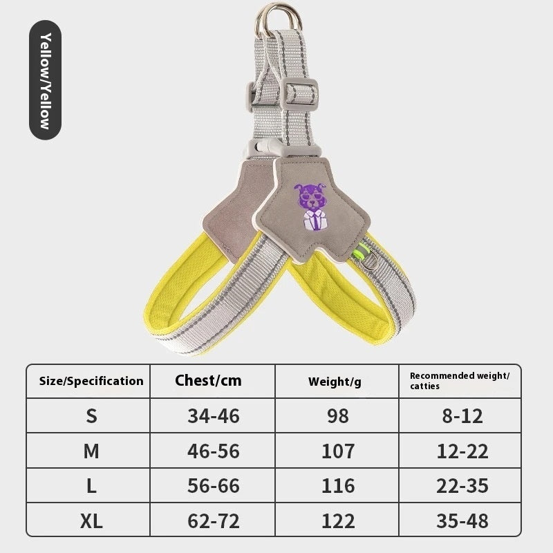 Dog Harness & Leash Set - Comfortable Vest with Hand-Held Rope