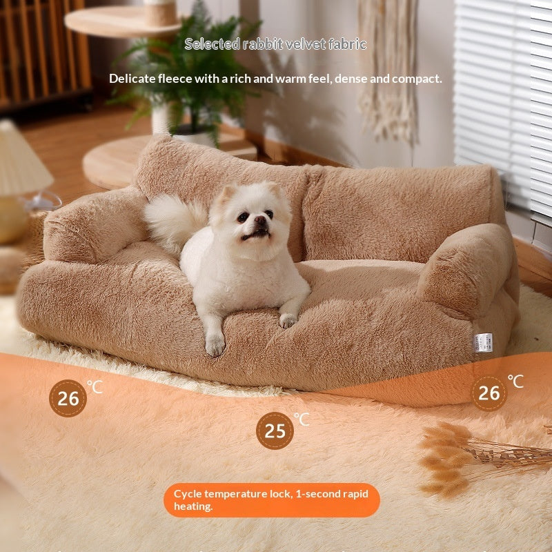 All-Season Warm Pet Bed - Removable & Washable Sofa for Dogs & Cats