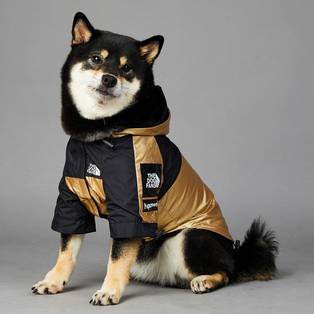 Waterproof Dog Raincoat - Windproof Shell Jacket for Large Dogs