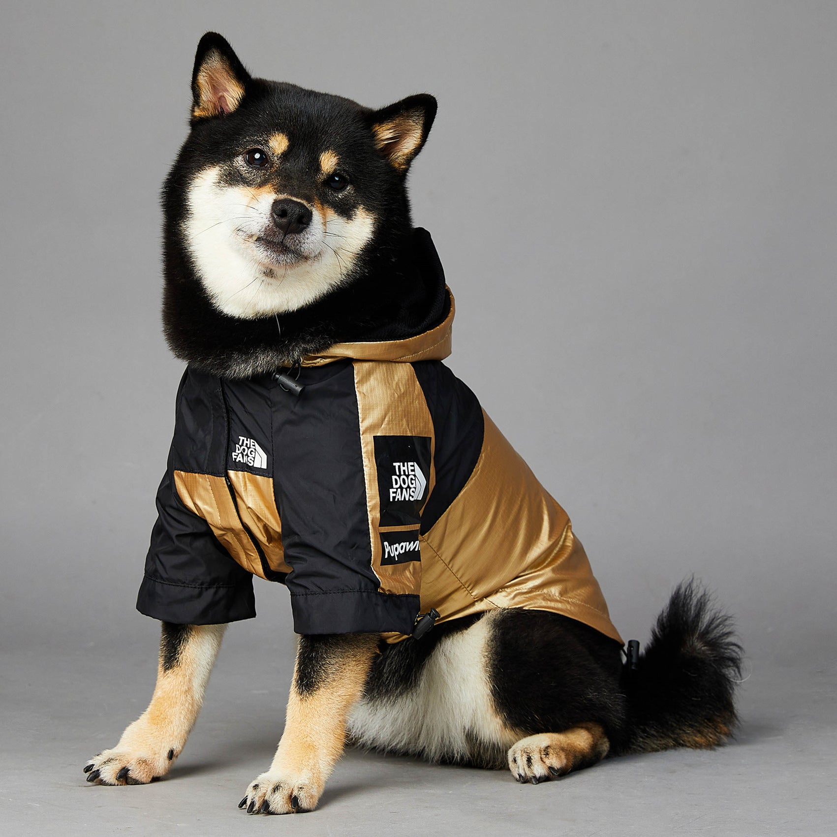 Waterproof Dog Raincoat - Windproof Shell Jacket for Large Dogs
